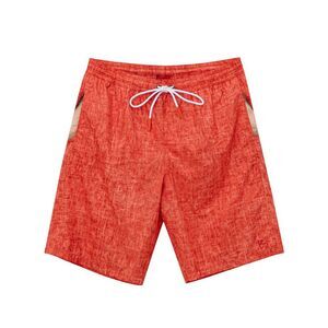 Isaia Red Polyester Swim Men's Shorts